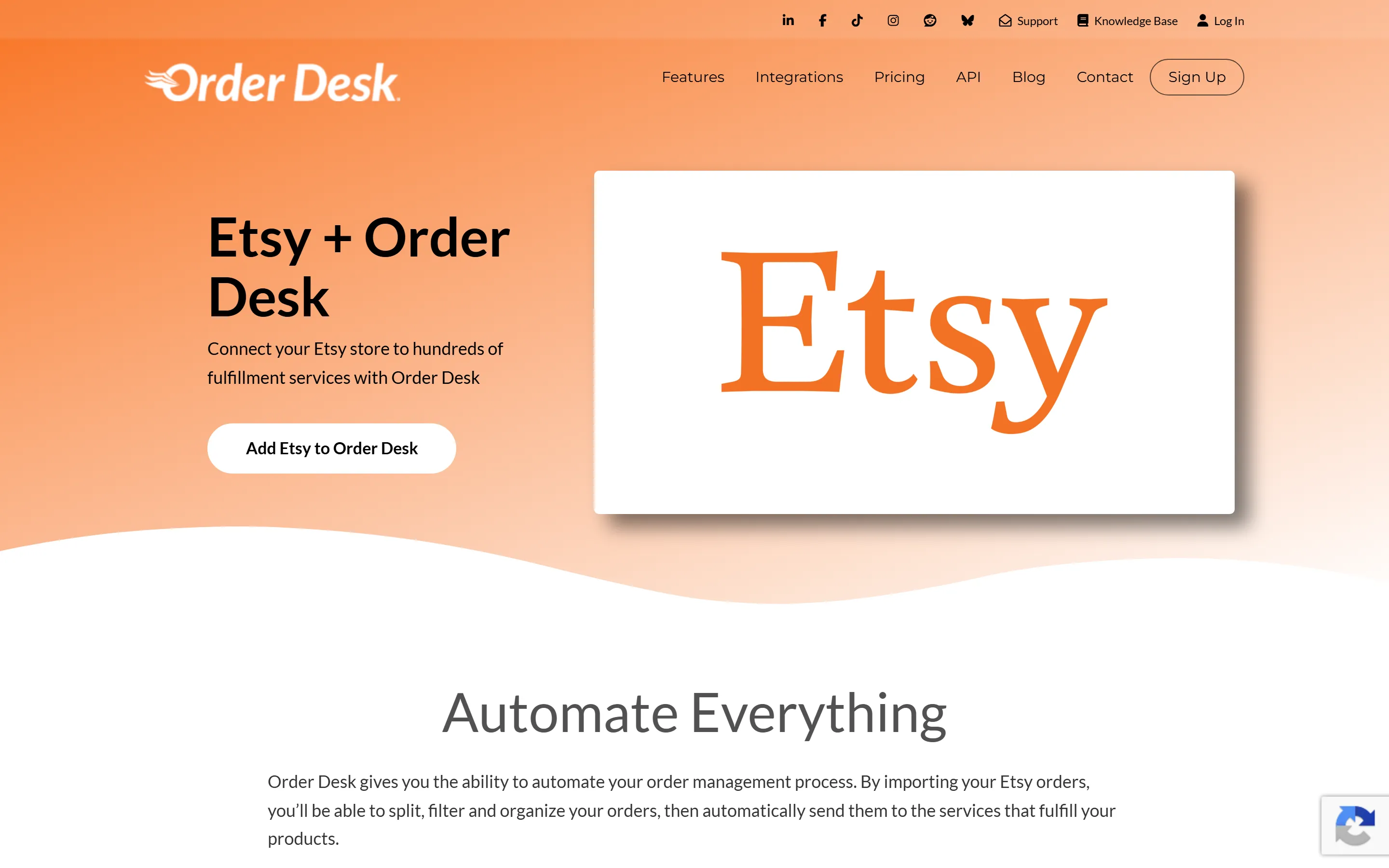 Order Desk Etsy-Integration