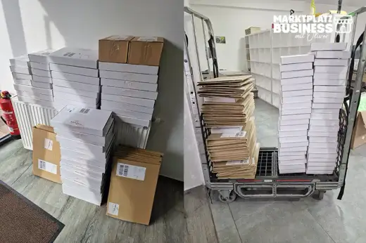 Tägliche Paketmenge im Etsy Shop, Steigerung