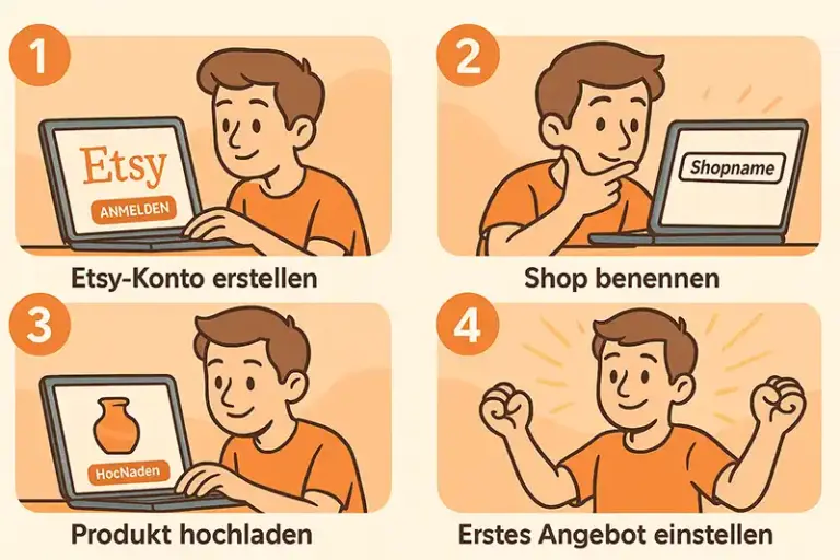 etsy shop einrichten und verkaufen